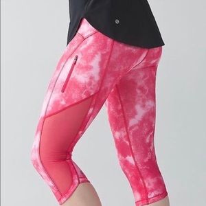 Pink tie dye lululemon leggings